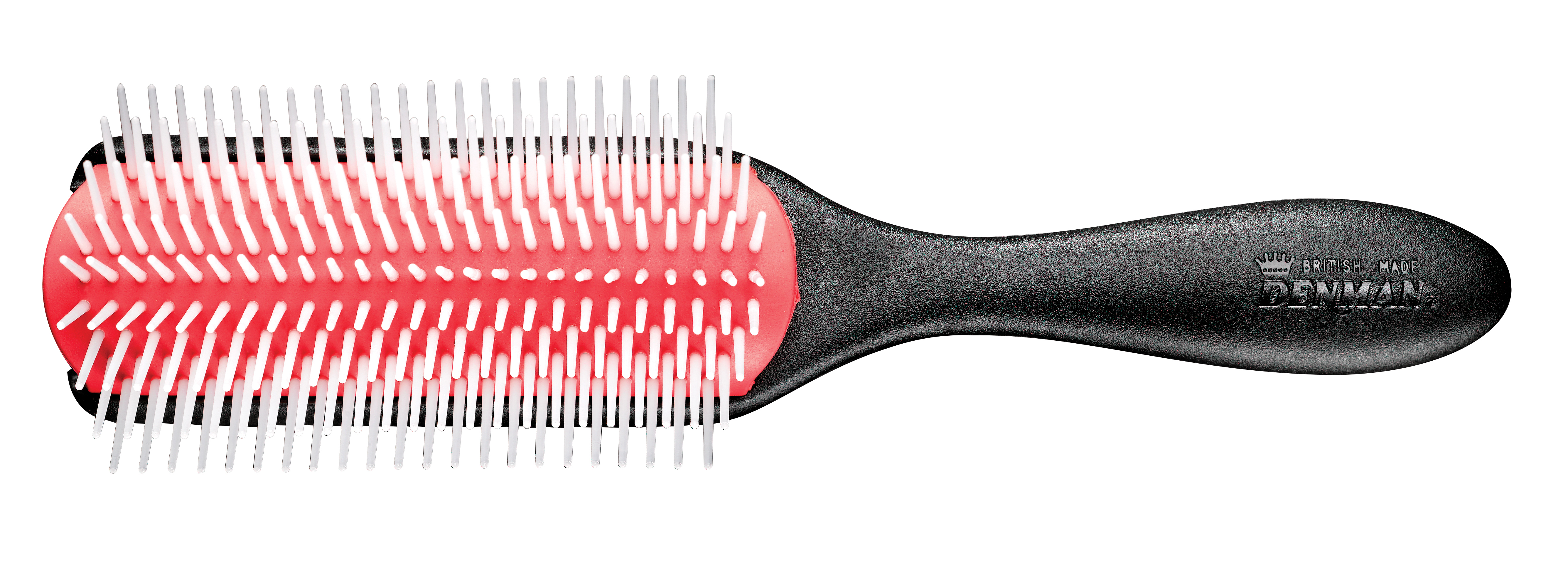DENMAN® DELUXE 9ROW BRUSH WITH A HEAVYDUTY TEXTURED HANDLE cadannyco