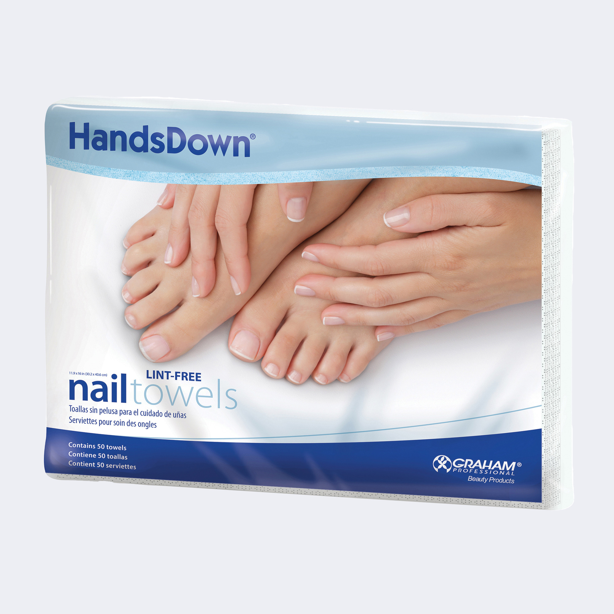 GRAHAM BEAUTY™ HANDSDOWN® NAIL CARE TOWELS cadannyco