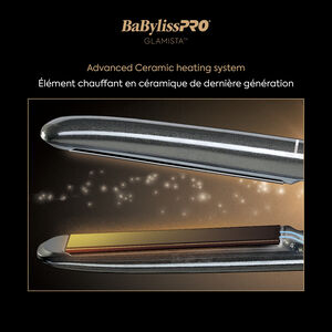BaBylissPRO&reg; Glamista&trade; 1&rdquo; advanced professional ionic flat iron, , hi-res