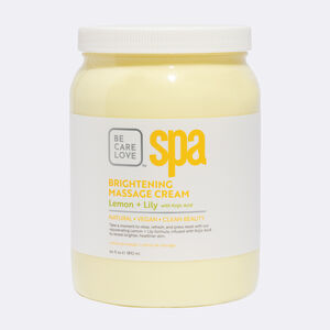 Crème à massage (64 oz.) Citron + Lys avec acide kojique, , hi-res