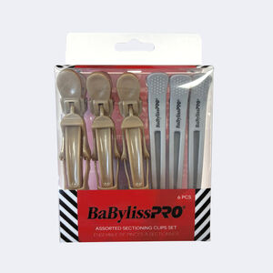 BaBylissPRO® Assorted Sectioning Clips Set (Metalix - Limited Edition), , hi-res