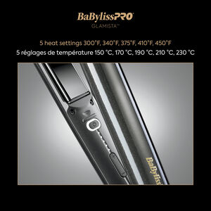 BaBylissPRO&reg; Glamista&trade; 1&rdquo; advanced professional ionic flat iron, , hi-res