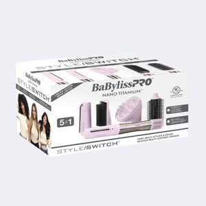 BaBylissPRO® Nano Titanium™ STYLE/SWITCH™ Séchoir multi-coiffant ionique (Série Limitée Rose), , hi-res