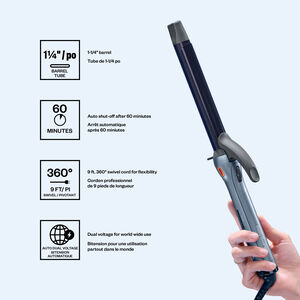 BaBylissPRO&reg; Nano Titanium&trade; Fer &agrave; friser PrecisionGrip&trade; de 1-1/4 po (La Collection Signature), , hi-res
