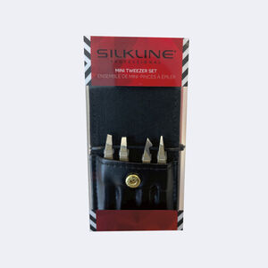 SILKLINE&reg; PROFESSIONAL Mini Tweezers Set (Metalix - Limited Edition), , hi-res