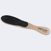 SILKLINE™ PROFESSIONAL TWO-SIDED FOOT FILE WITH OAK WOOD HANDLE