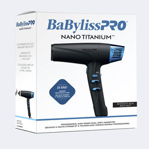 BaBylissPRO® Nano Titanium™ Dual Ionic High-Speed Hairdryer (Midnight Blue), , hi-res