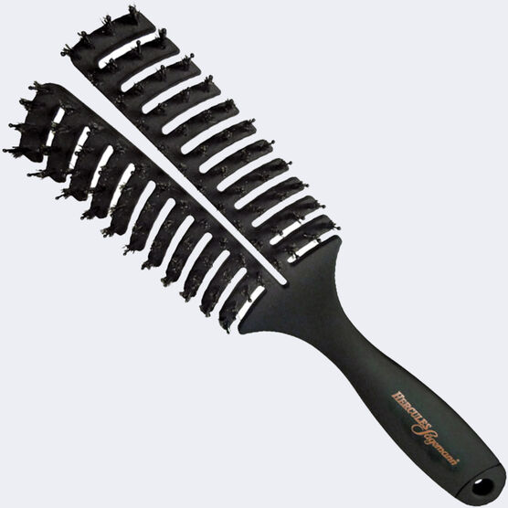 Curved vent brush with boar & nylon bristles, , hi-res