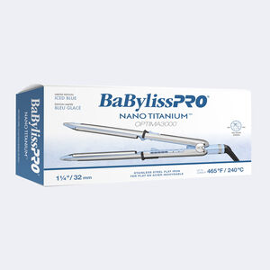 BaBylissPRO&reg; Nano Titanium&trade; Optima 1-1/4&rdquo; Stainless Steel Flat Iron (Iced Blue - Limited Edition), , hi-res