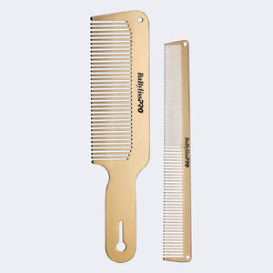 BaBylissPRO® GOLDFX Metal Comb 2-Pack, , hi-res