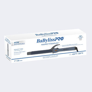 BaBylissPRO&reg; Nano Titanium&trade; 1 PrecisionGrip&trade; Curling Iron, , hi-res
