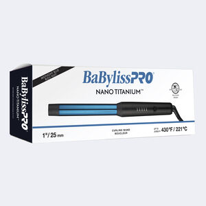 BaBylissPRO® Nano Titanium™ fer à friser sans pince de 1 po (Bleu nuit), , hi-res