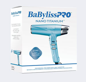 BaBylissPRO® Nano Titanium™ Dual Ionic High-Speed Hairdryer (Blue), , hi-res