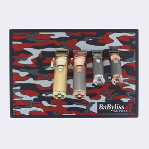 BaBylissPRO® Tapis de barbier magnétique camouflage rouge, , hi-res