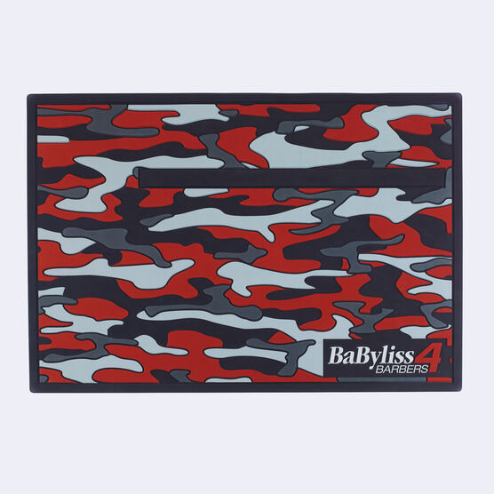 BaBylissPRO® Tapis de barbier magnétique camouflage rouge, , hi-res