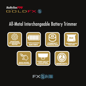 BaBylissPRO® FXONE™ GOLDFX Trimmer, , hi-res