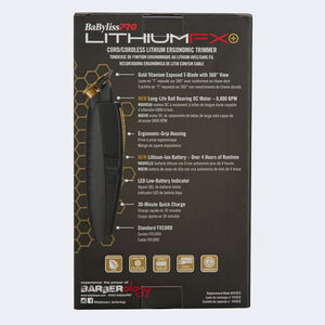 BaBylissPRO® LithiumFX Cord/Cordless Lithium Ergonomic Trimmer, , hi-res