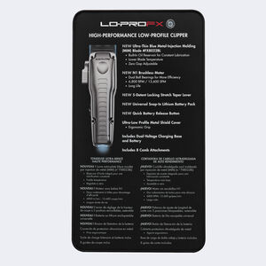BaBylissPRO® FXONE™ Lo-ProFX High Performance Low-Profile Clipper (Silver), , hi-res