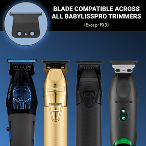 BaBylissPRO&reg; Lame en &laquo;T&raquo; &agrave; dents profondes (MIM) en titane noir, , hi-res