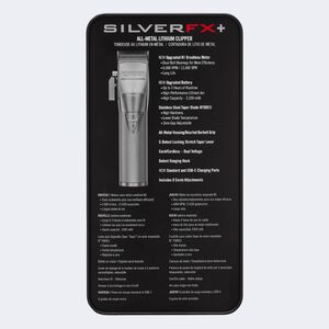 BaBylissPRO® SILVERFX+ Tondeuse métallique au lithium, , hi-res