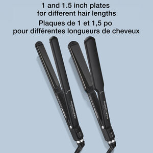 BaBylissPRO&reg; Nano Titanium&trade; 1-1/2 Ultra Slim Flat Iron (Black), , hi-res
