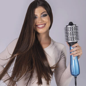 BaBylissPRO® Nano Titanium™  brosse ionique moyenne ovale à air chaud, , hi-res