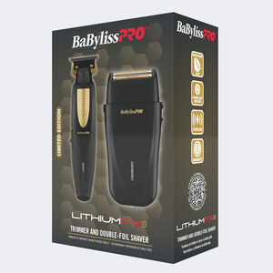 BaBylissPRO&reg; LITHIUMFX+ Pr&eacute;emballage Tondeuse de finition et rasoir double lame, , hi-res