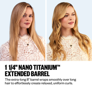 BaBylissPRO&reg; Nano Titanium&trade; 1&frac14; Extended Barrel Curling Iron, , hi-res