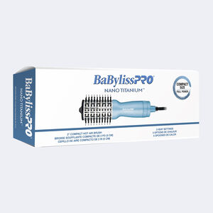 BaBylissPRO® Nano Titanium™ Brosse ovale compacte à air chaud de 2 po, , hi-res