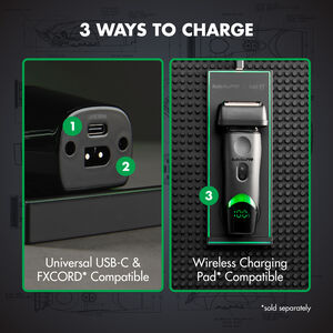 BaBylissPRO&reg; x Tomb45&reg; Wireless Charging Double-Foil Shaver, , hi-res