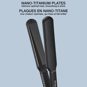 BaBylissPRO&reg; Nano Titanium&trade; 1-1/2 Ultra Slim Flat Iron (Black), , hi-res