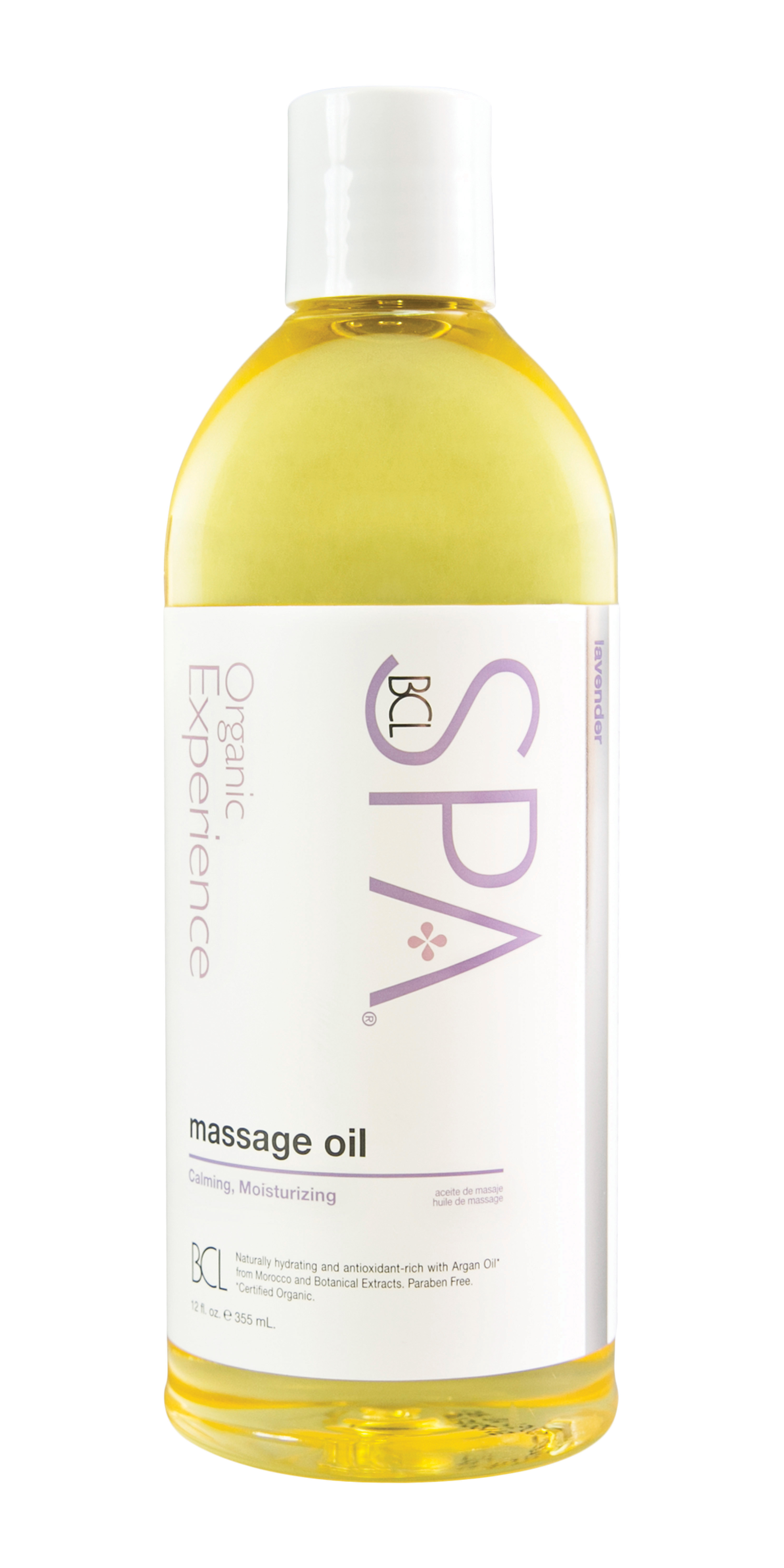 BBCL SPA ; LAVENDER + MINT MASSAGE OIL 12 oz cadannyco