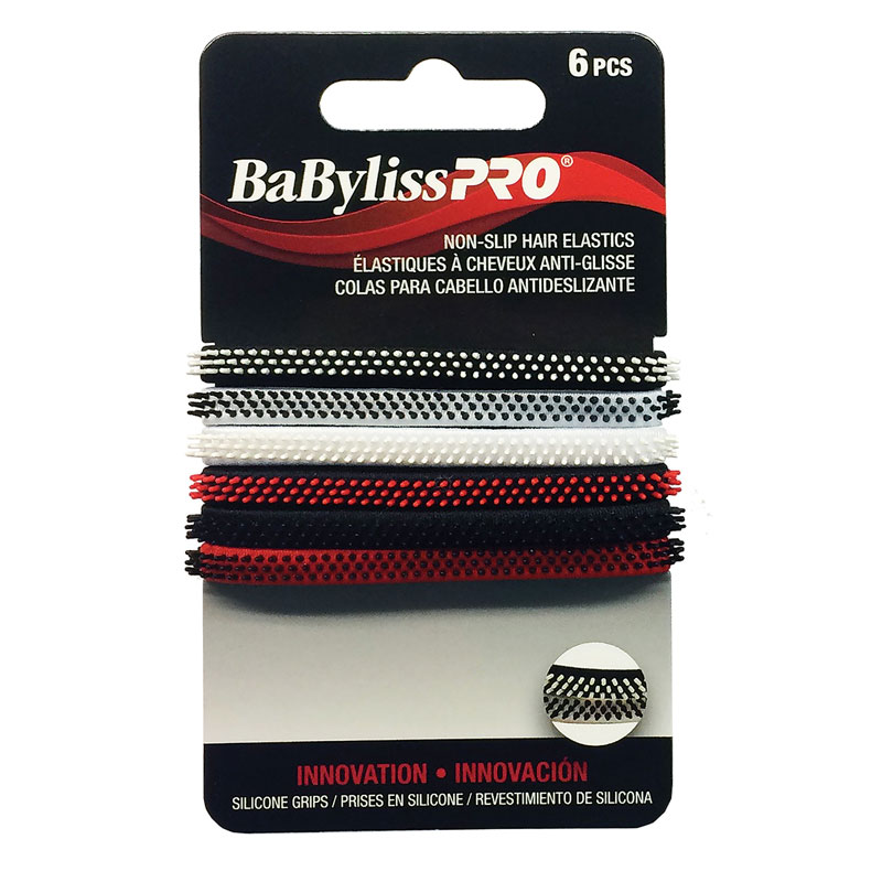 Nonslip hair elastics (6 pcs) cadannyco