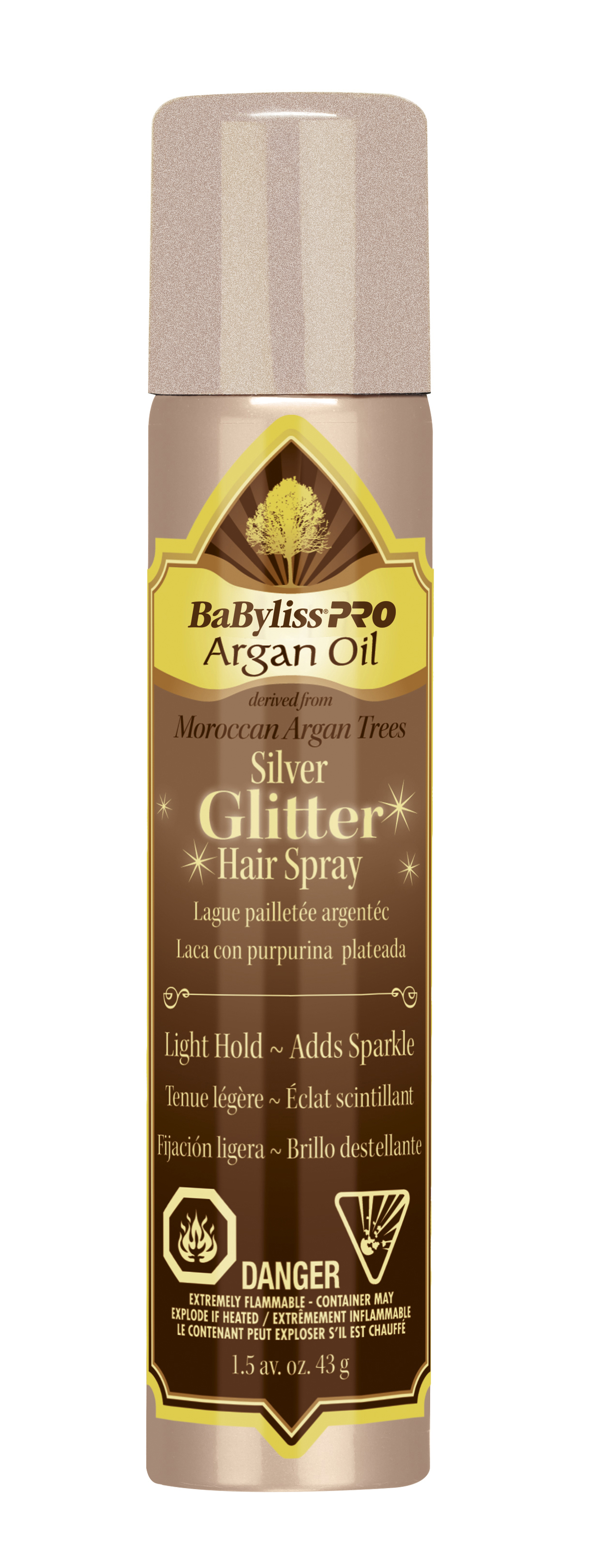 Argan Oil Silver Glitter Hairspray 1 5 Oz Ca Dannyco
