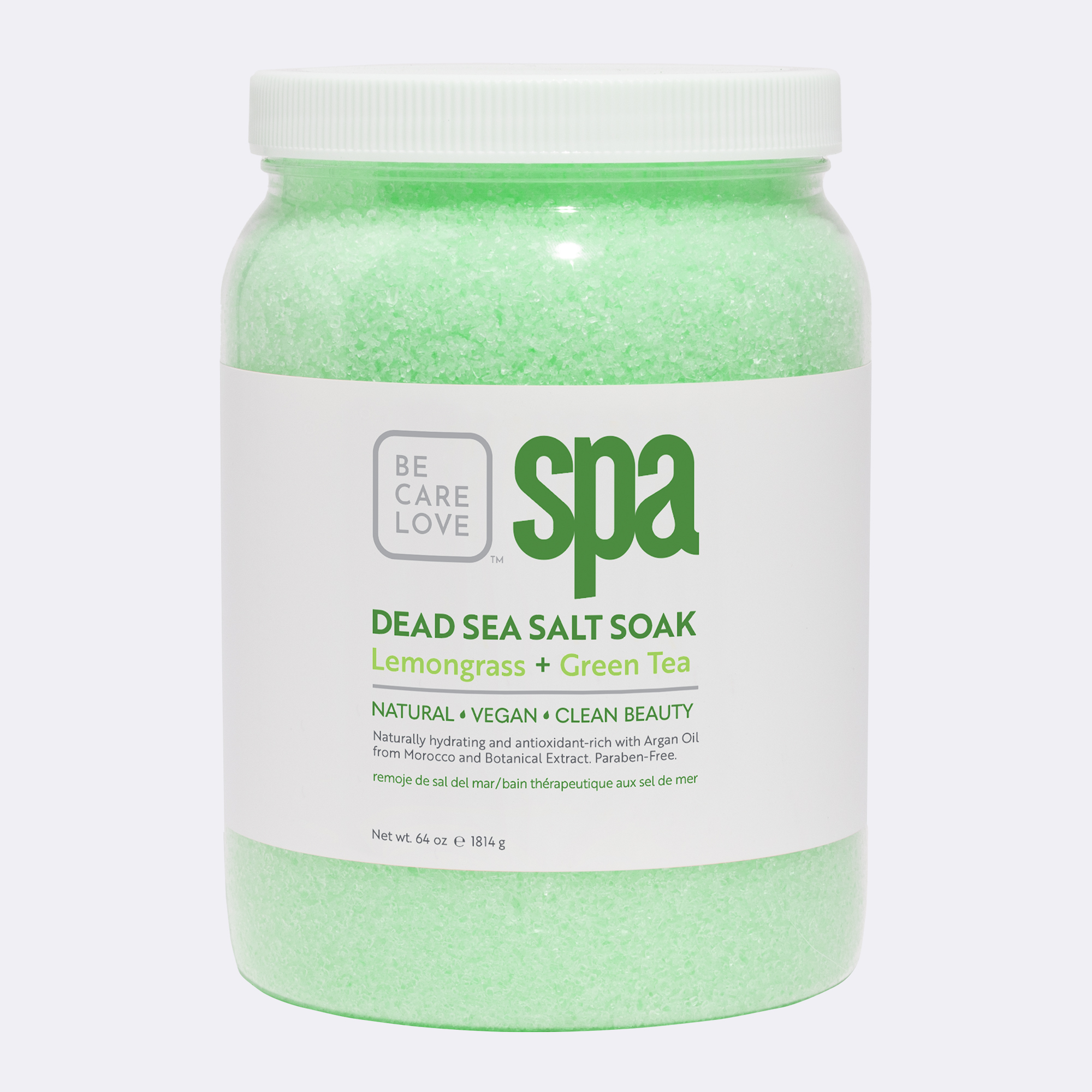 DEAD SEA SALT SOAK (64 oz.) LEMONGRASS + GREEN TEA, , large