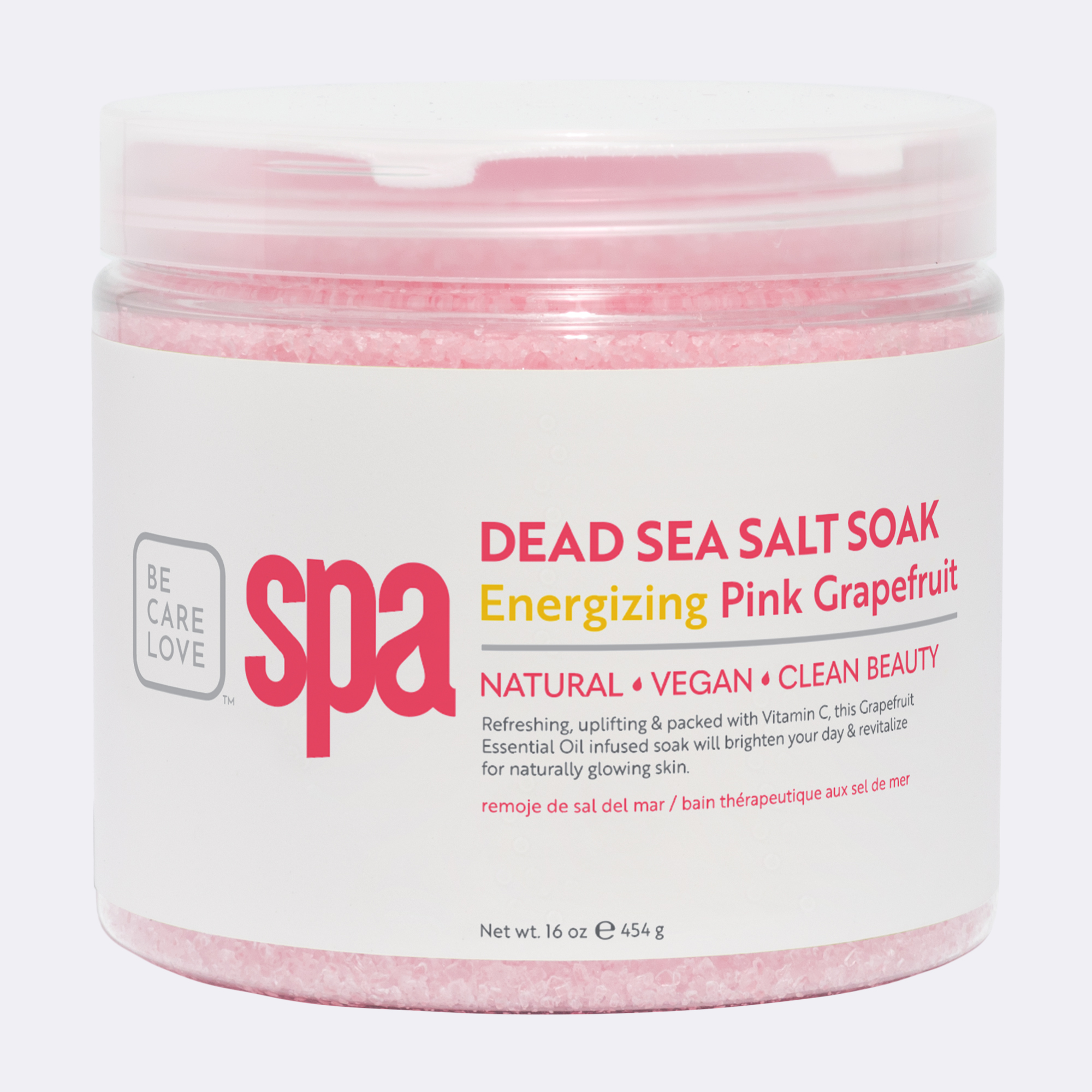 Dead Sea Salt Soak (16 oz.) ENERGIZING PINK GRAPEFRUIT, , small