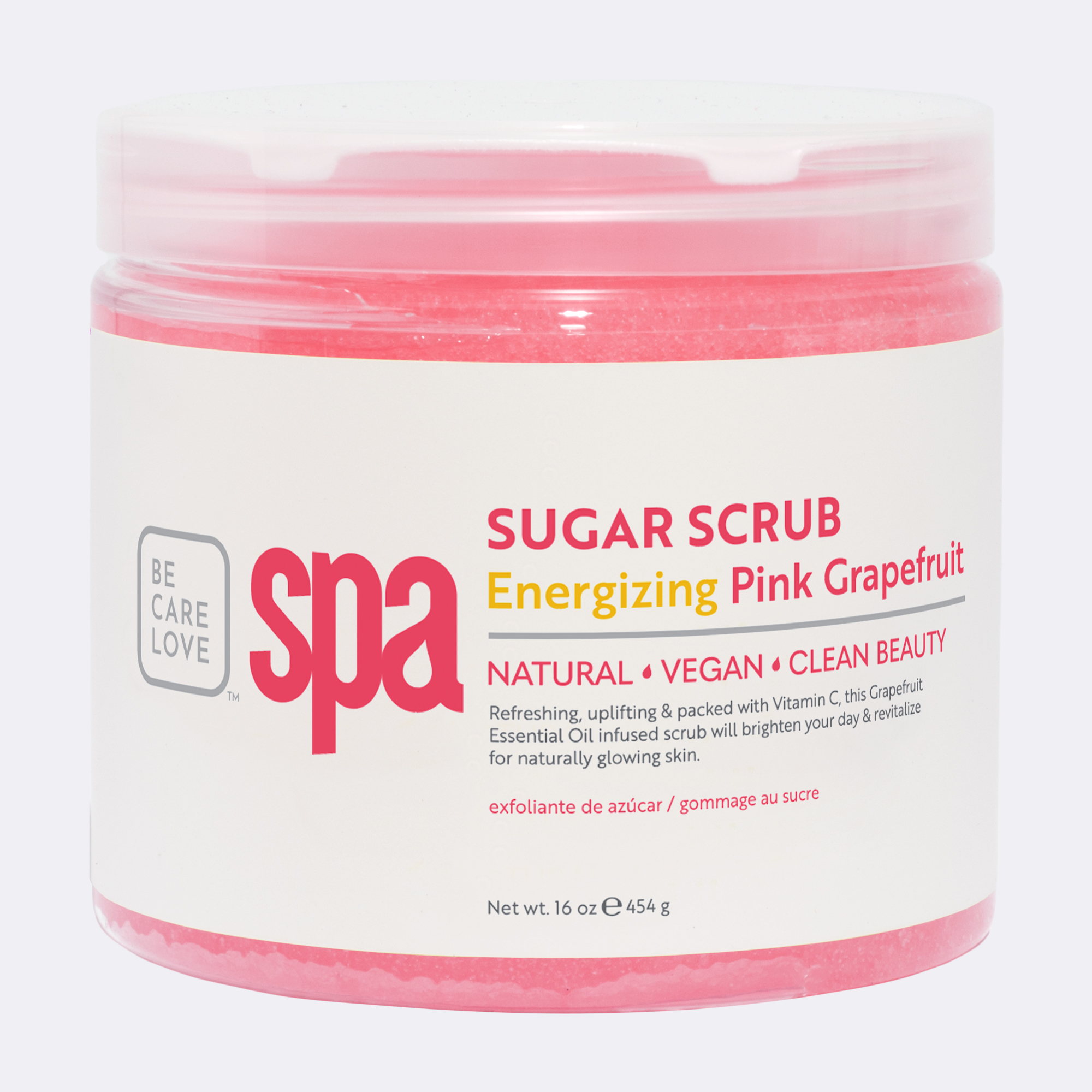 Exfoliant au sucre (16 oz.) PAMPLEMOUSSE ROSE ÉNERGISANT, , small