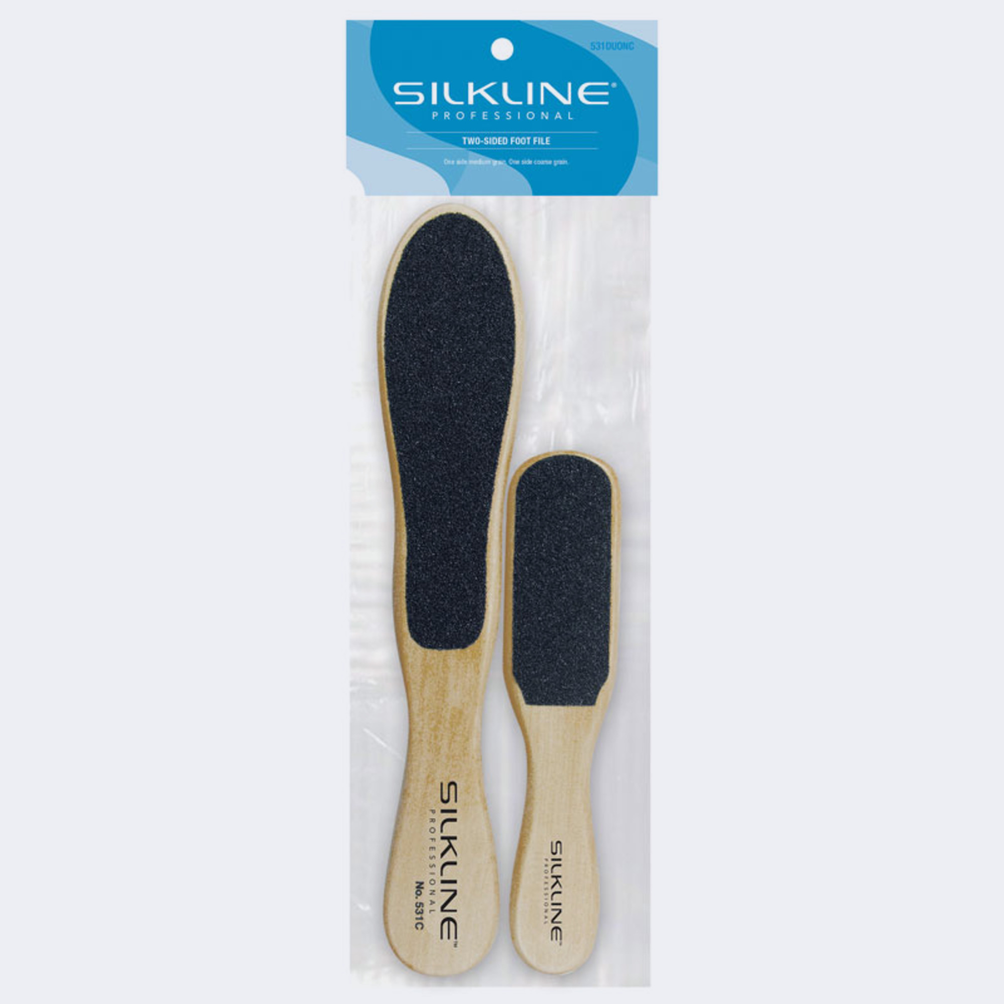 OAK WOOD HANDLE FOOT FILE DUO, , small