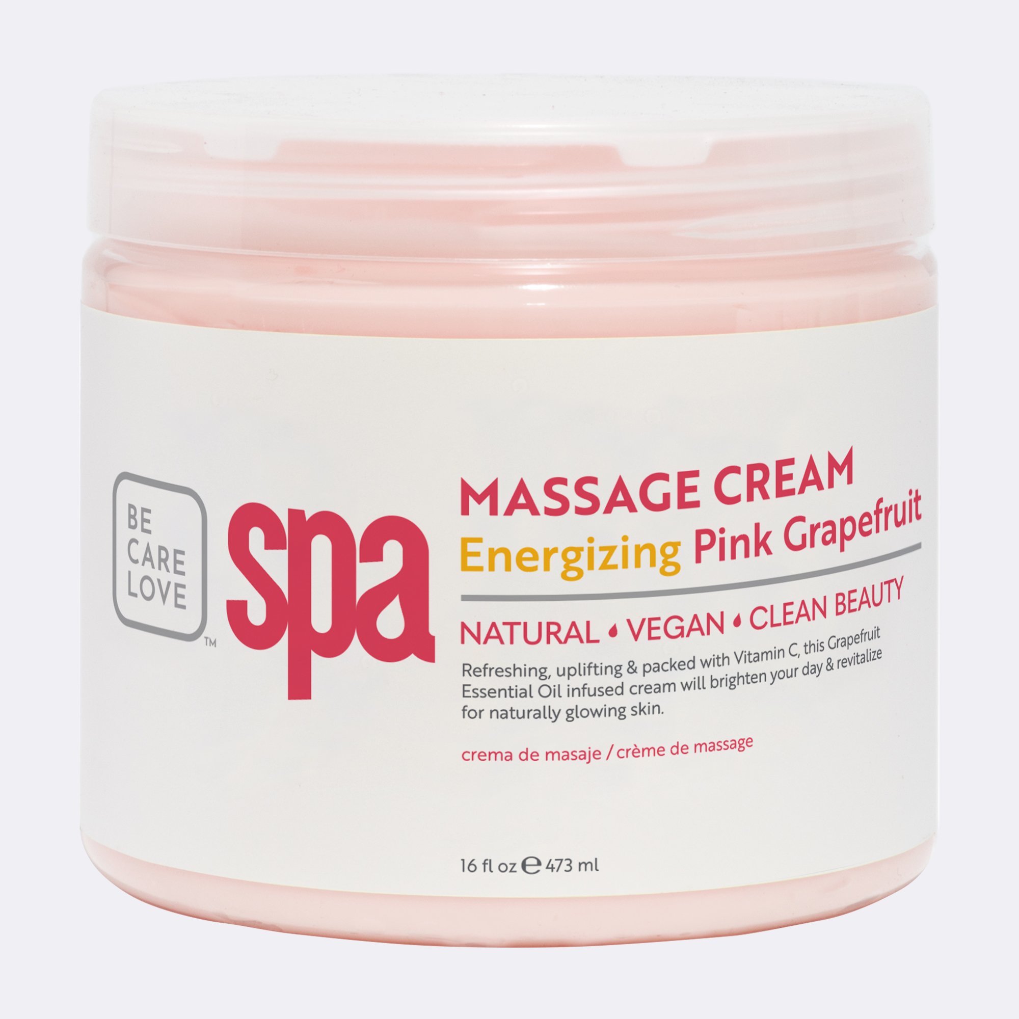 Crème à massage (16 oz.) PAMPLEMOUSSE ROSE ÉNERGISANT, , small