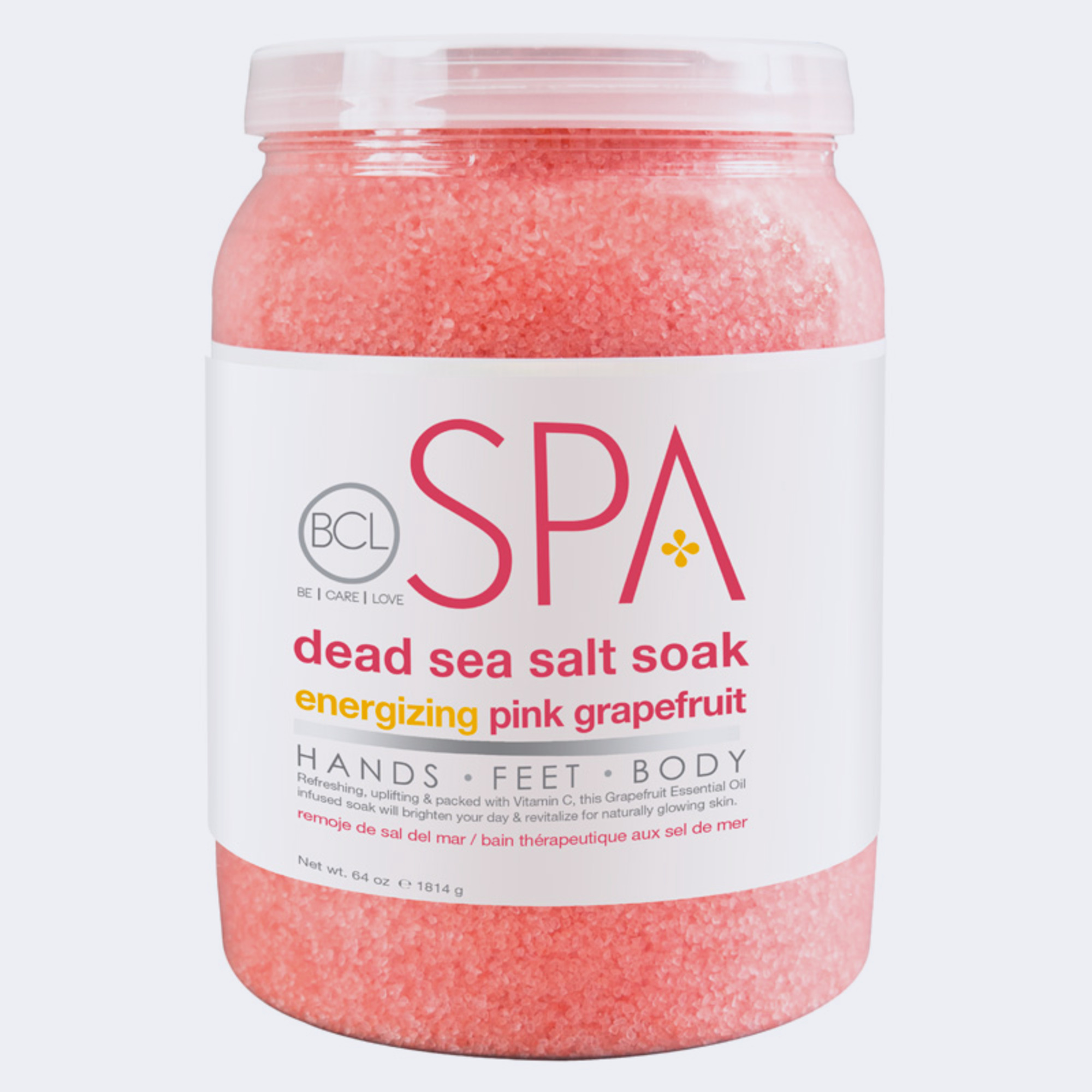 Dead Sea Salt Soak ENERGIZING PINK GRAPEFRUIT cadannyco