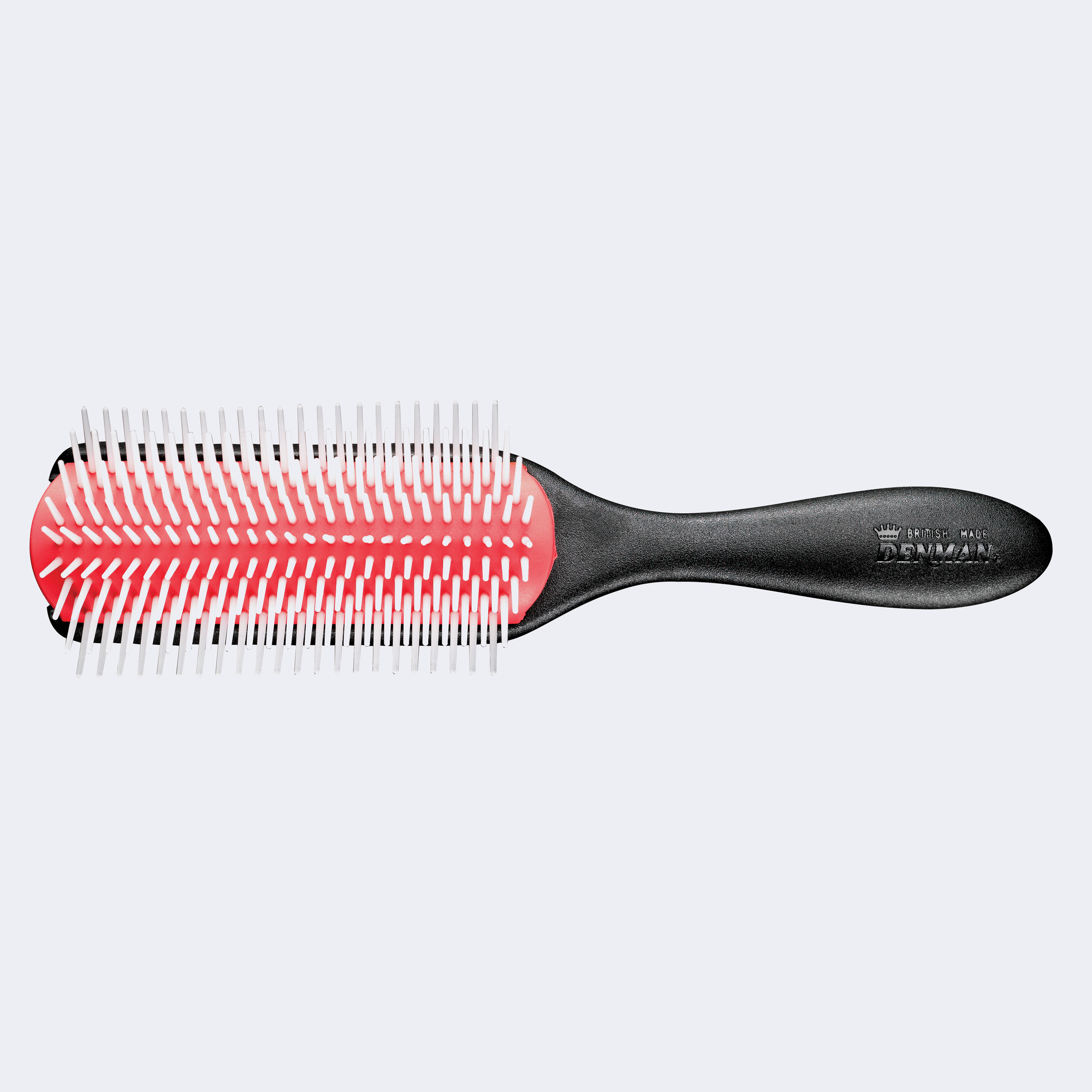 DENMAN® DELUXE 9ROW BRUSH WITH A HEAVYDUTY TEXTURED HANDLE cadannyco