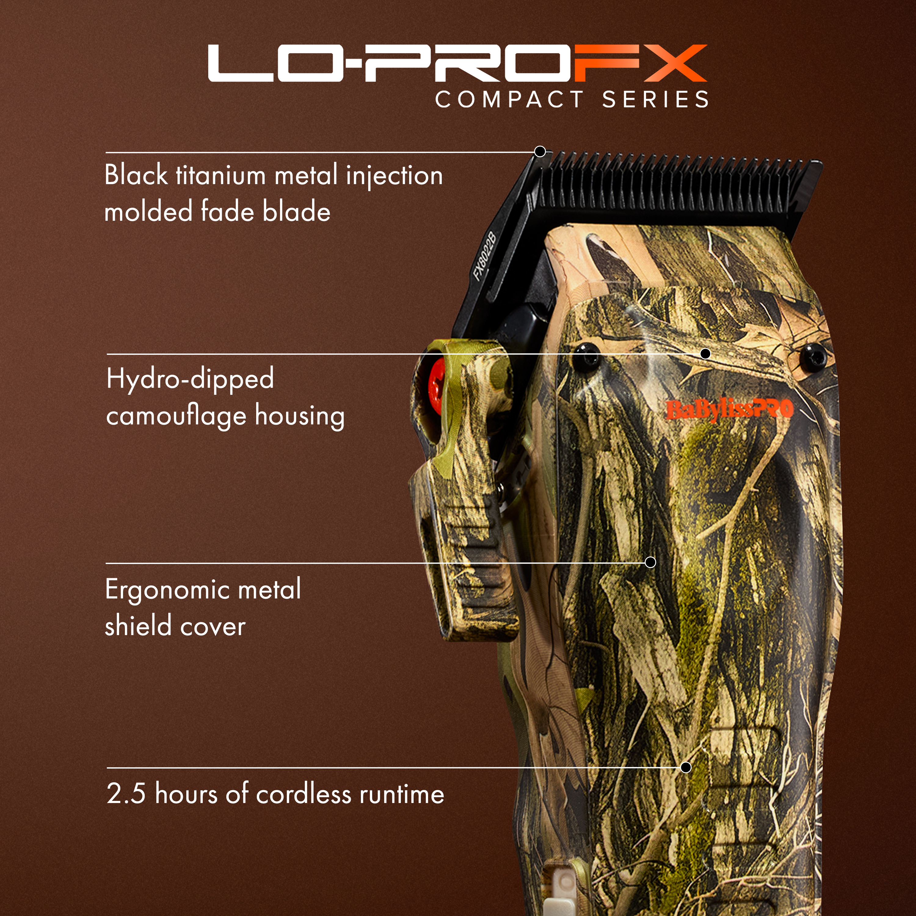 BaBylissPRO® Limited Edition Camo Collection LO-PROFX Compact